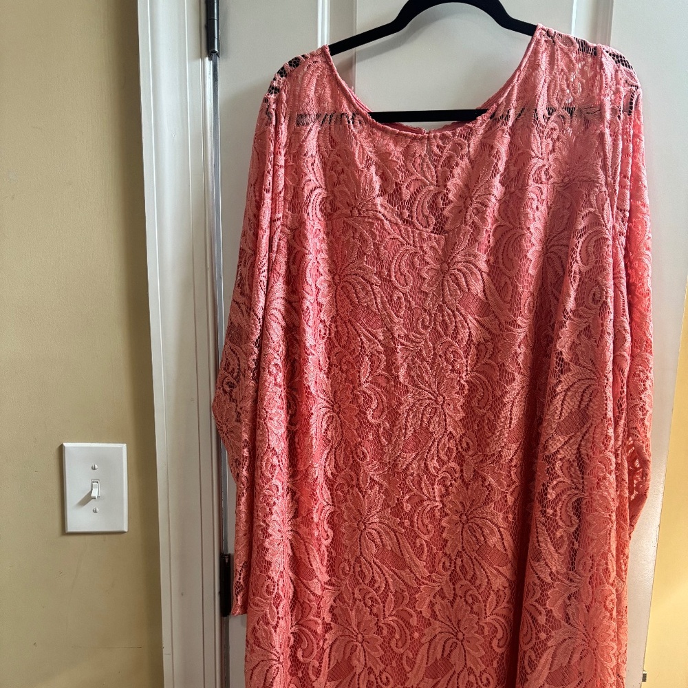Coral Lace Dress